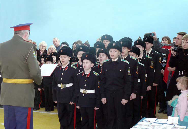Вступая в кадеты, воспитанники дают Клятву кадета